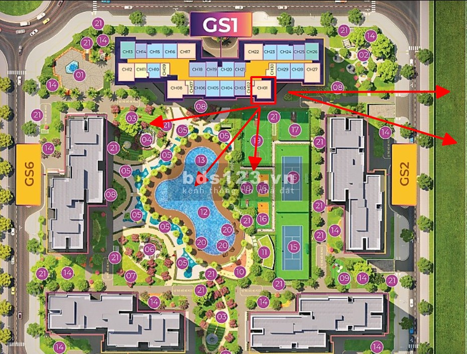 Bán căn hộ 3PN 90m² view nội khu đỉnh Vinhomes Smart City giá 3.30 Tỷ