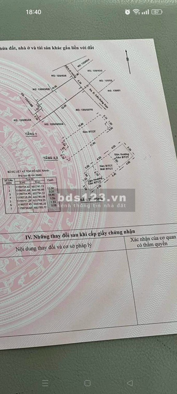 Chủ ngộp cần bán gấp con gà đẻ trứng vàng nhà nằm khu vực Bùi Viện hẻm thông ra Trần Hưng Đạo