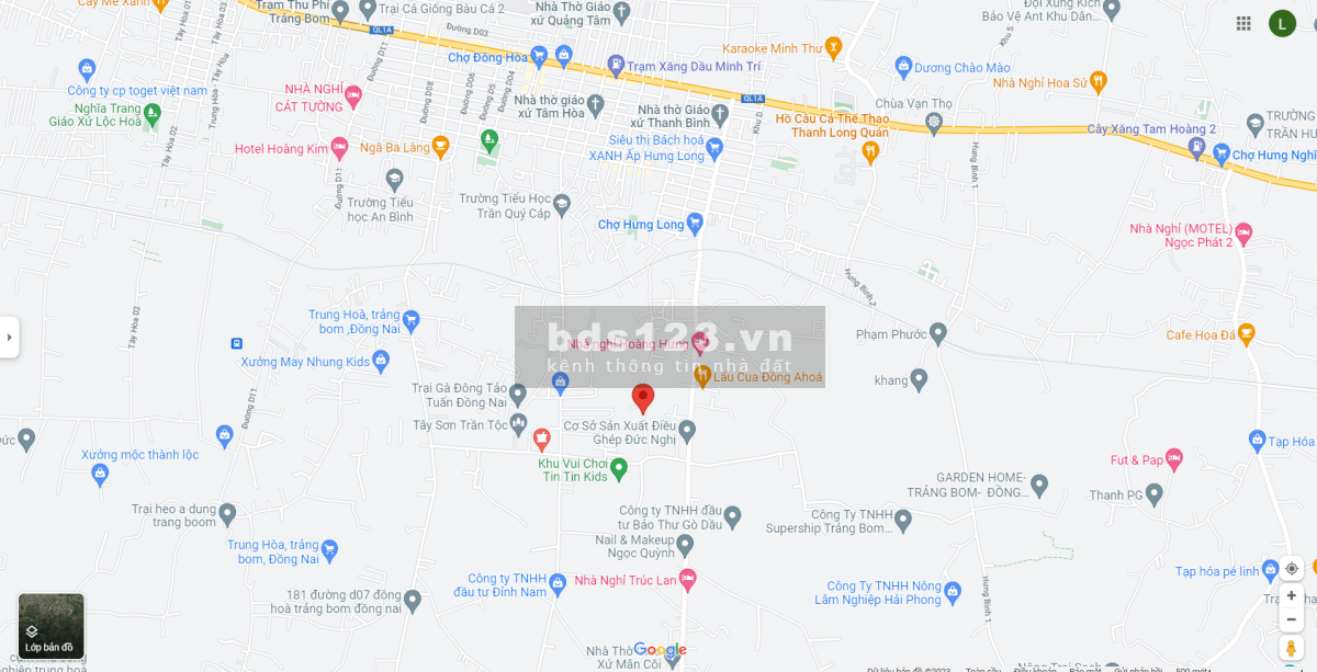 Đất dân có sổ sẵn tại đường 20, xã Đông Hòa, Huyện Trảng Bom, tỉnh Đồng Nai. Giá 1tỷ1