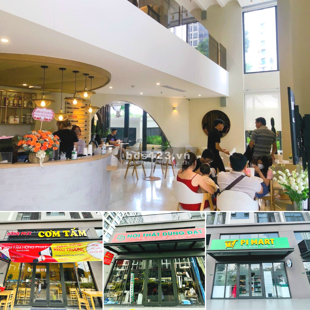 Bán hoặc Cho thuê Mặt bằng Shophouse kinh doanh, miễn phí 6 tháng tiền thuê và phí quản lý
