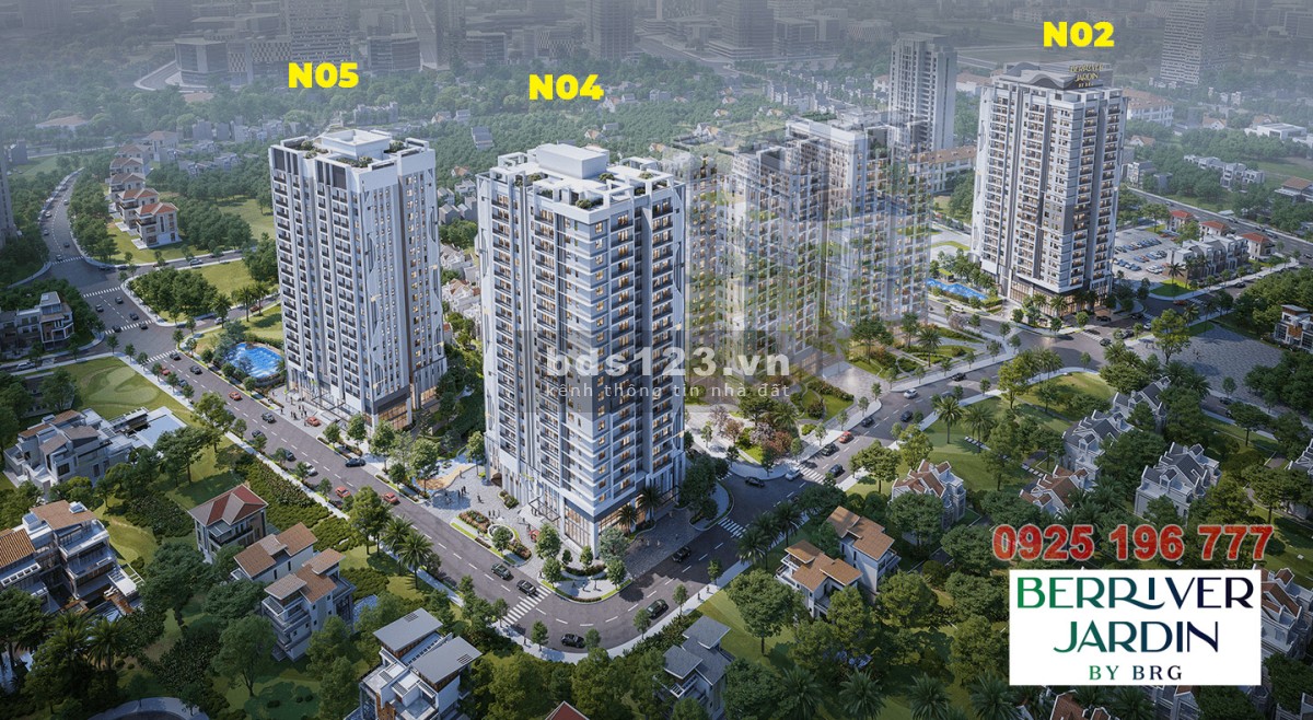 Căn 2 ngủ 64m2 chung cư Berriver Jardin tại 390 Nguyễn Văn Cừ, chiết khấu 5%, miễn lãi 0% 12 tháng