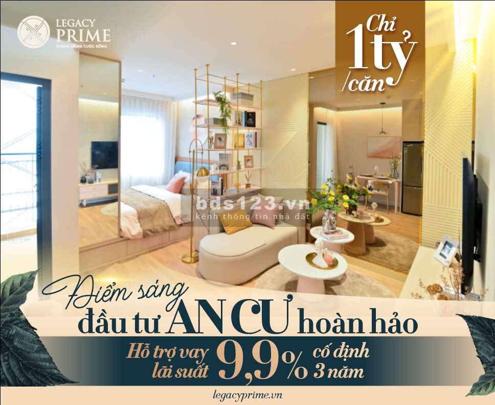 Căn hộ 168 triệu, bàn giao hoàn thiện quý 3/2023. HTLS 9,9% trong…