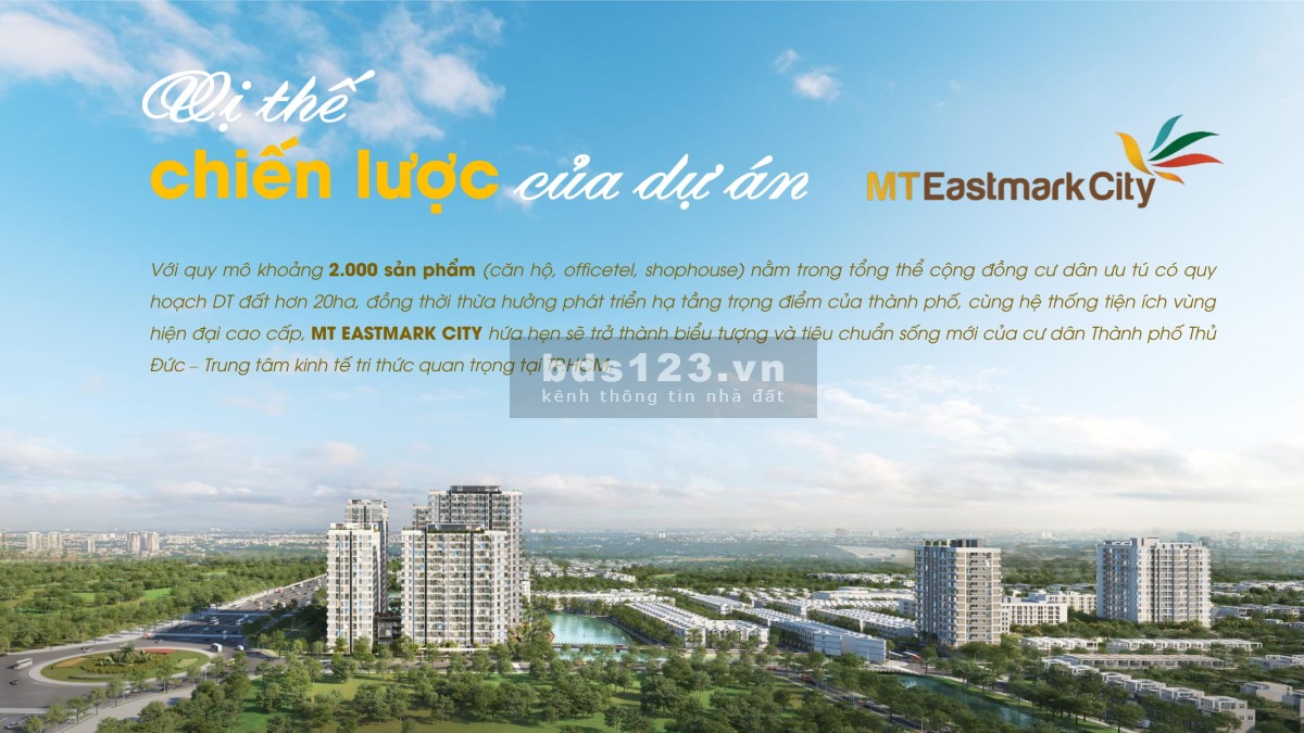 Căn hộ giá rẻ Tp Thủ Đức chỉ 550 tr, MT Eastmark City căn hộ tương lai