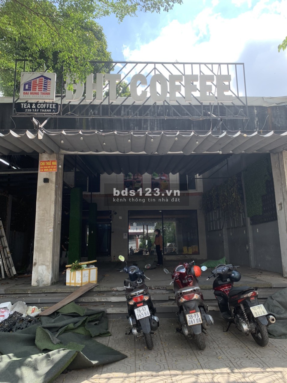 Cho thuê mặt bằng DT 600m², mặt tiền 9m Tây Thạnh