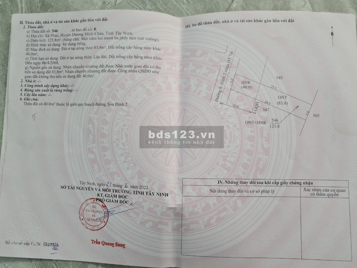 [Cực Hot] Lô đất vuông vứt quá đẹp giảm ngay 80 triệu - Chỉ với 589 triệu