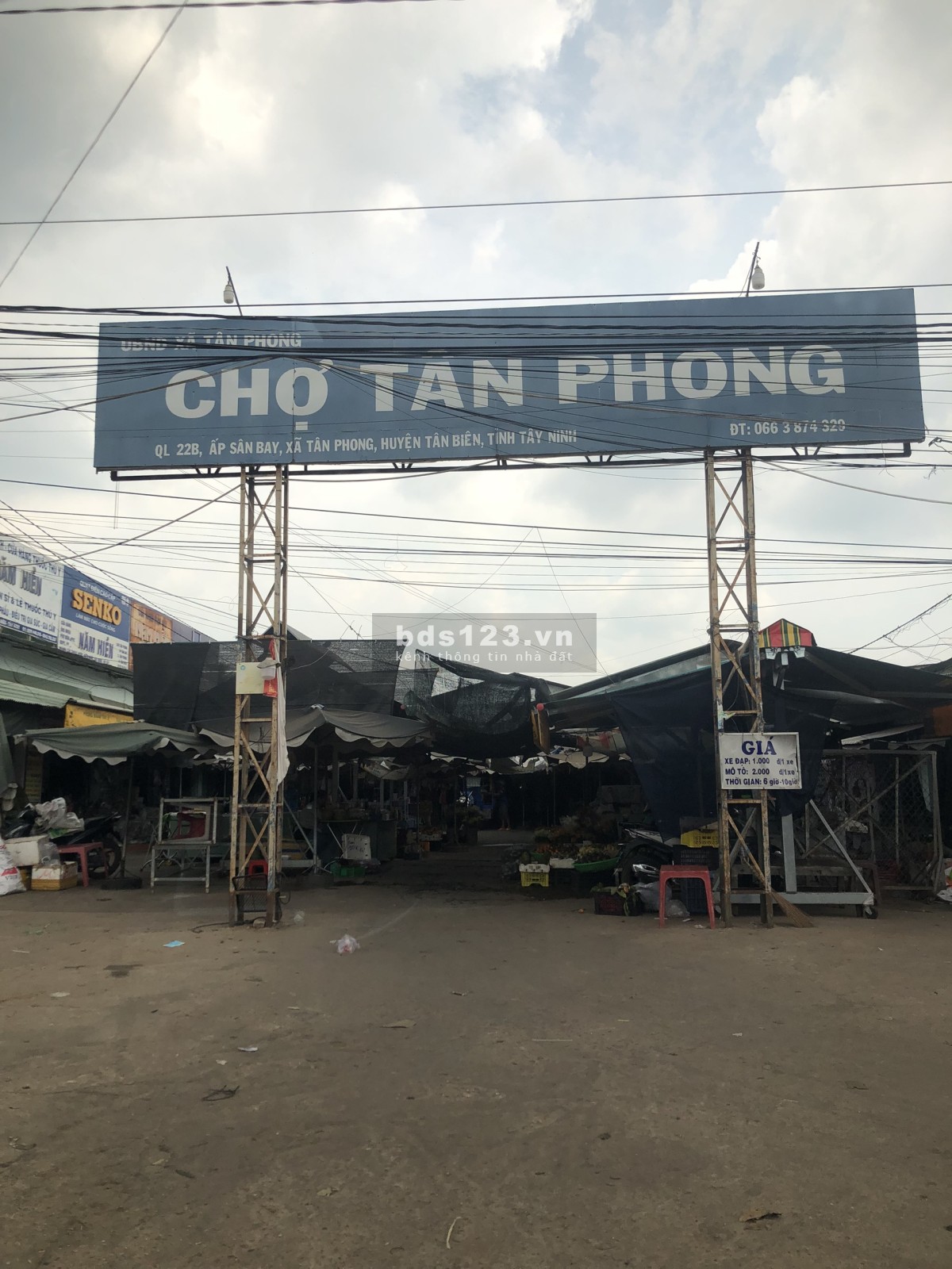 Bán đất giá rẻ gần chợ Tân Phong QL 22B chỉ với 290 triệu