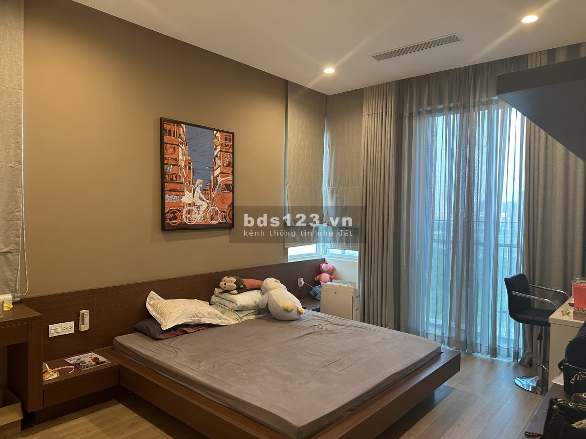 Cho thuê căn hộ sadora ba phòng ngủ full nội thất giá 30 triệu không bao phí