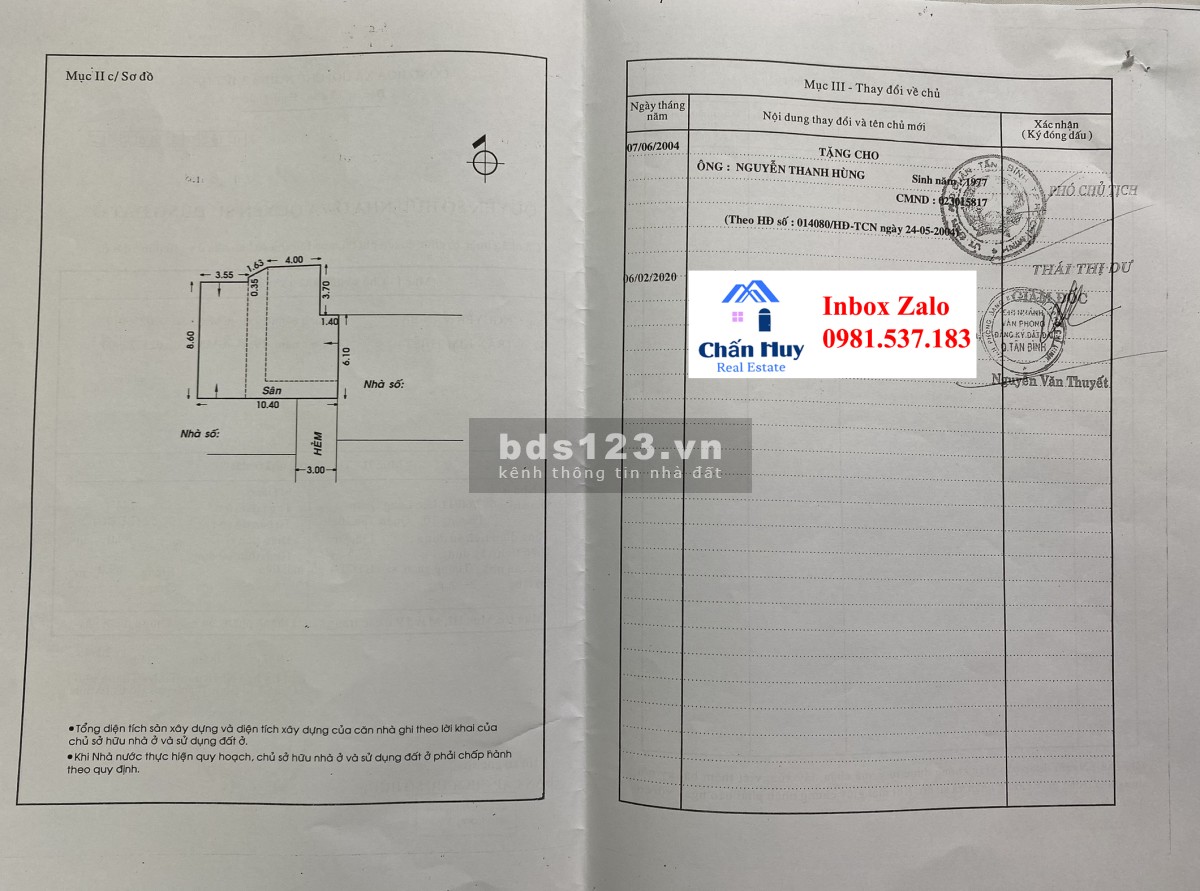 Bán nhà đang có thu nhập tốt giá chỉ 5.3 tỷ tại quận Tân Bình.