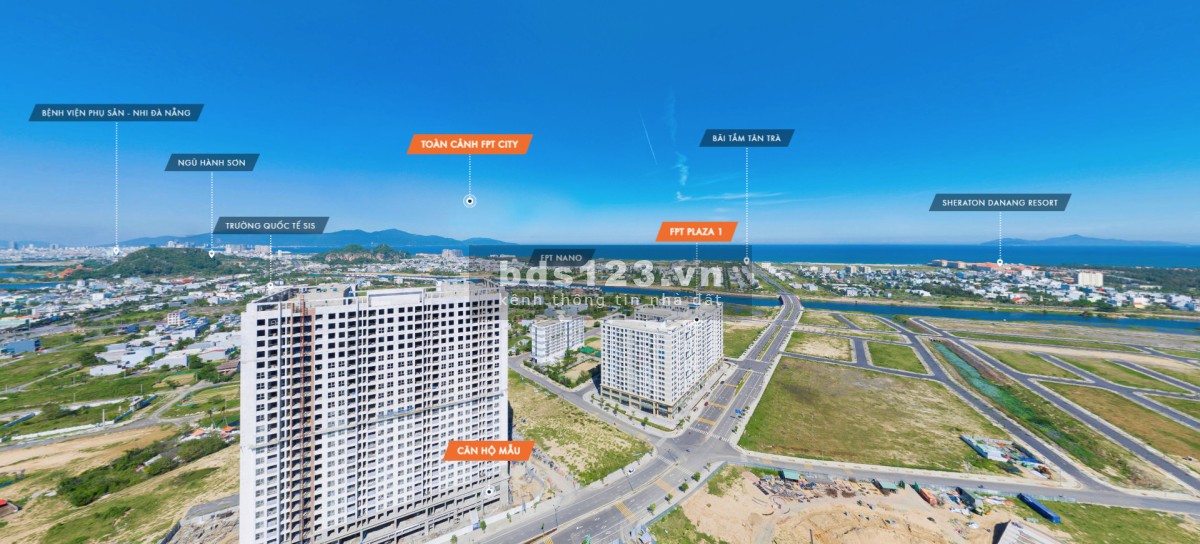 Bán căn hộ 2PN ven biển tại dự án FPT Đà Nẵng, giá chỉ từ 438 triệu, hỗ trợ vay ngân hàng đến 75%