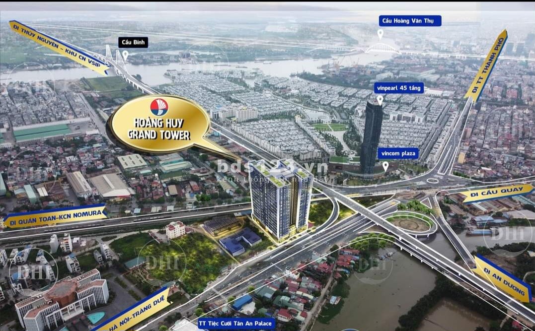 Chính chủ cho thuê căn góc, view đẹp tại dự án Hoàng Huy Grandtower