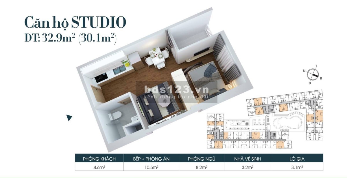 Căn hộ Legacy Prime lựa chọn "vàng" cho khách.