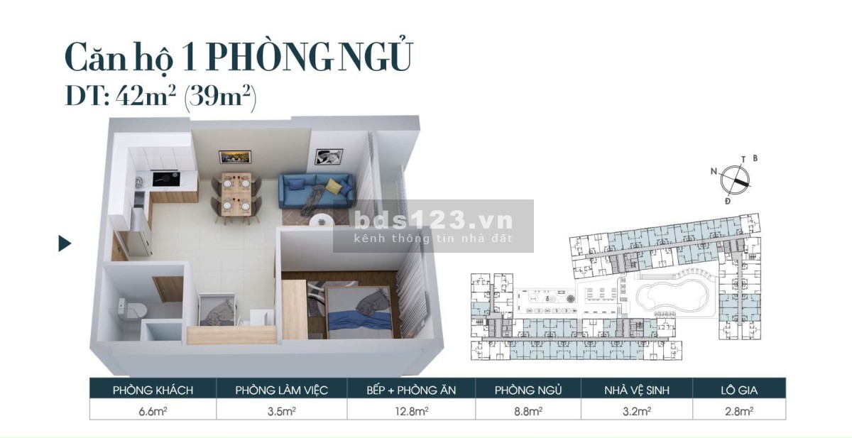 Căn hộ Legacy Prime lựa chọn "vàng" cho khách.