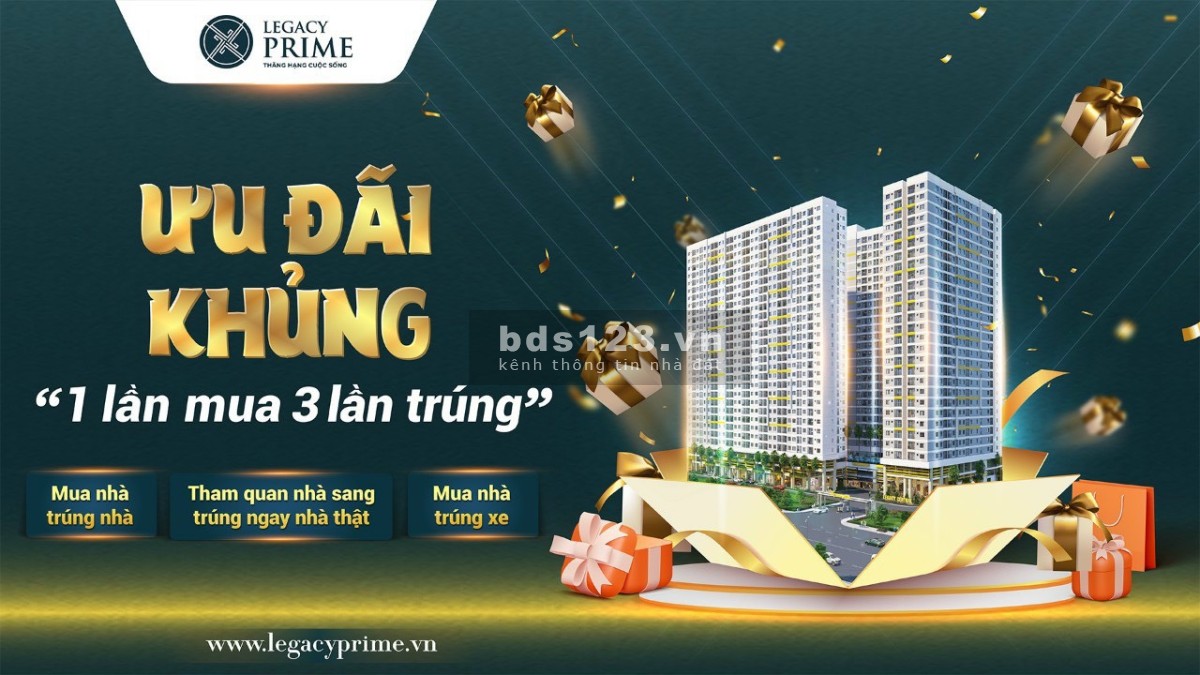 Căn hộ Legacy Prime lựa chọn "vàng" cho khách.