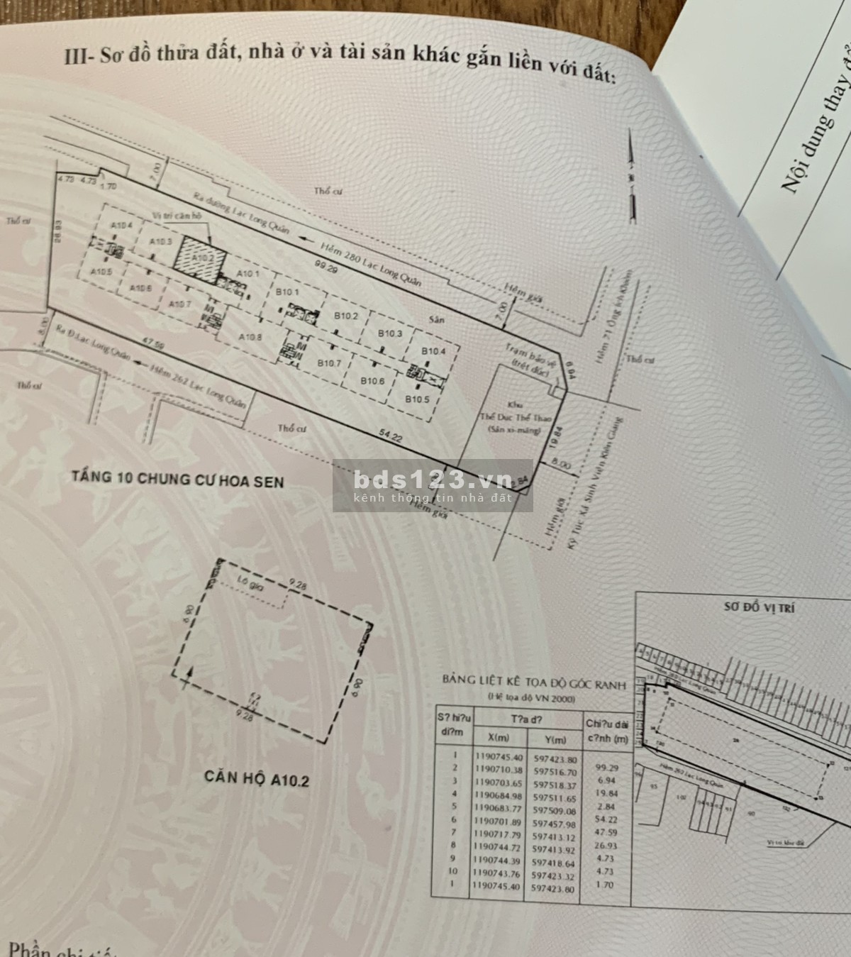 Bán căn hộ 65m2 C/C Hoa Sen tầng 10 Block A sổ hồng sang tên ngay