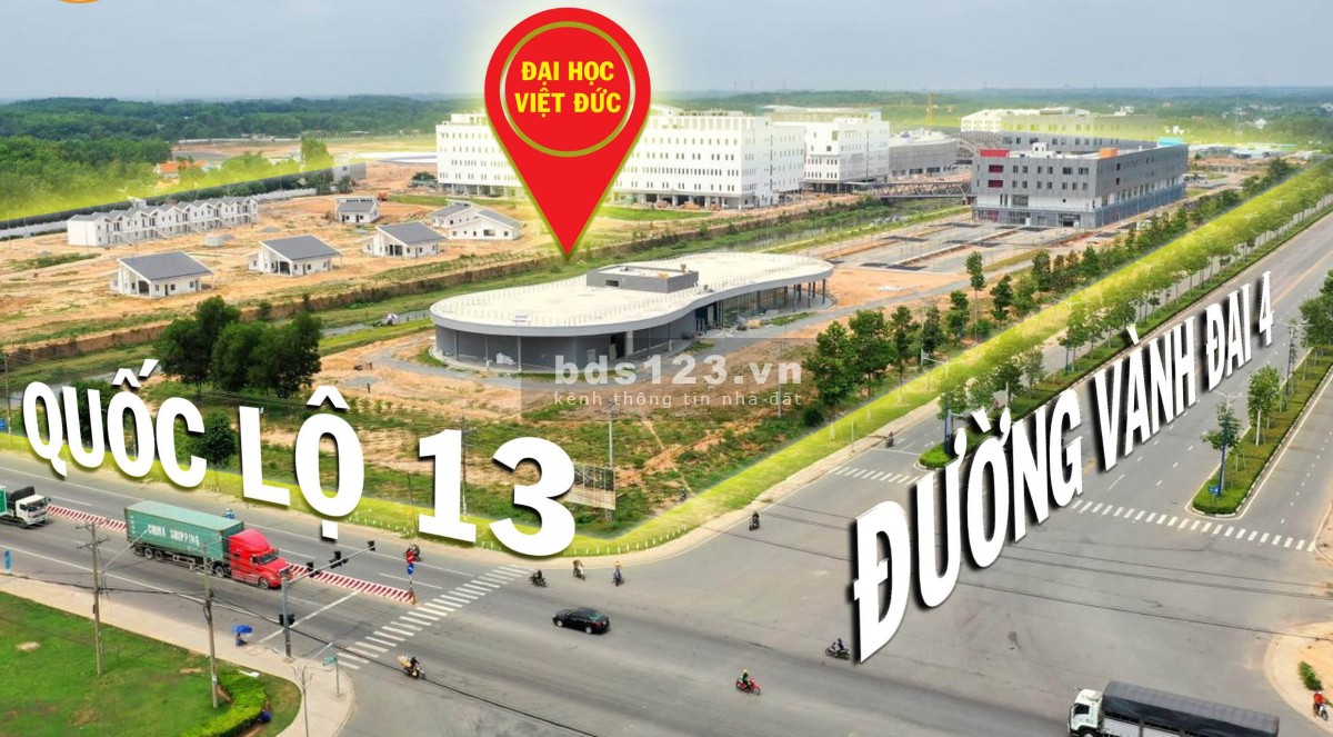 Bán đất chính chủ gần kdl Đại Nam, đối diện trường đại học Việt Đức diện tích 450m (18x25m)