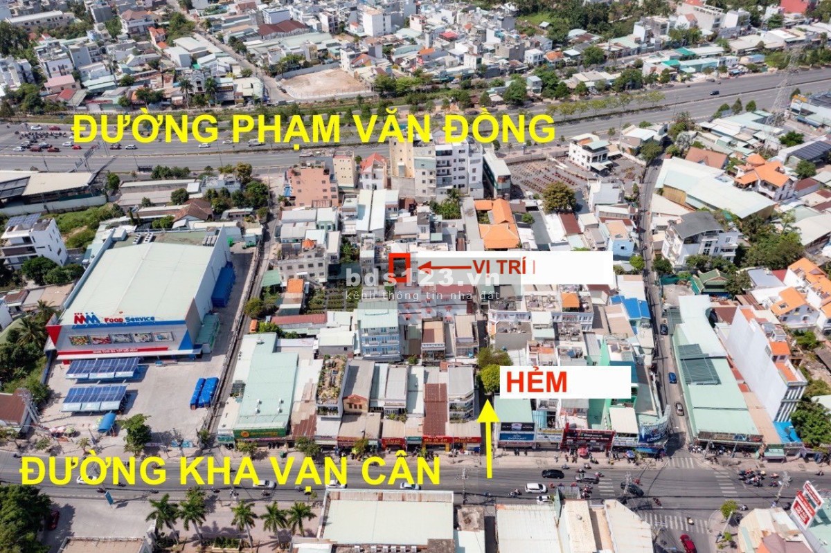Cần bán nhà ở trung tâm Thủ Đức, dt đất 64,9m2 - 4 tầng, Kha Van Cân; chủ giám chỉ còn 6.650 TỶ