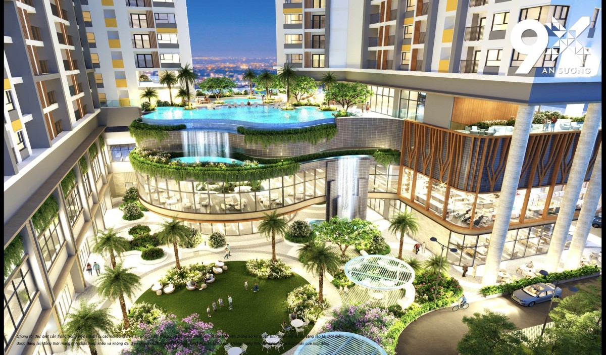 Căn hộ dành cho thế hệ 9X ngay thị trấn Hóc Môn cách Aeon Mall 500m2. Giá chỉ 1.7 tỷ góp mỗi tháng