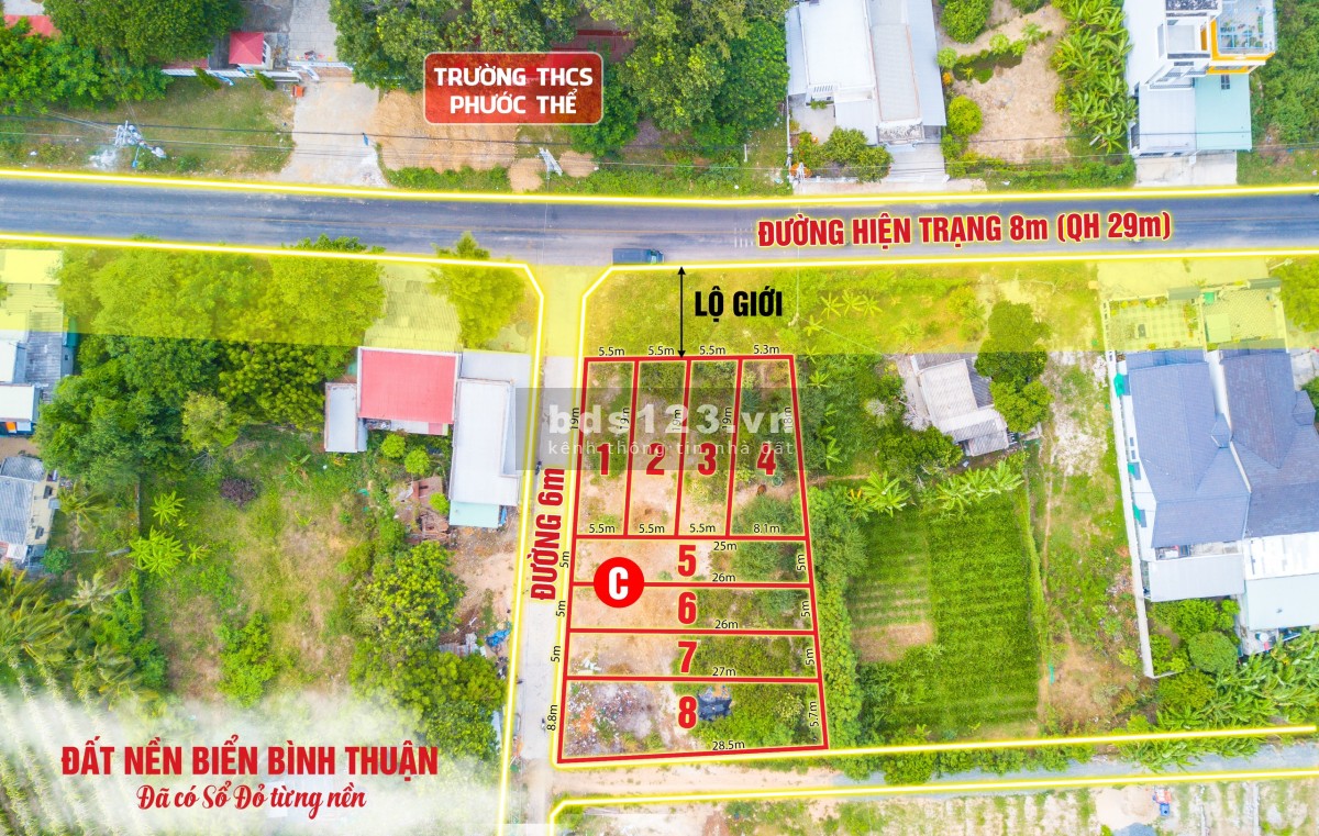 Bán đất biển Phan Thiết Giá chỉ 1 tỷ đồng nằm gần tiện ích.