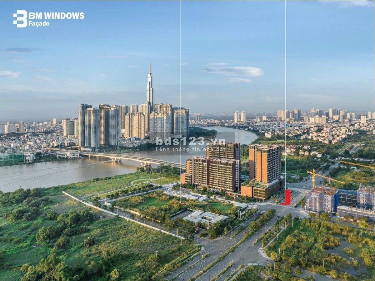 Cho thuê căn hộ The River Thủ Thiêm 4 pn 202m2 view trực diện sông Sài Gòn 79 triệu/tháng