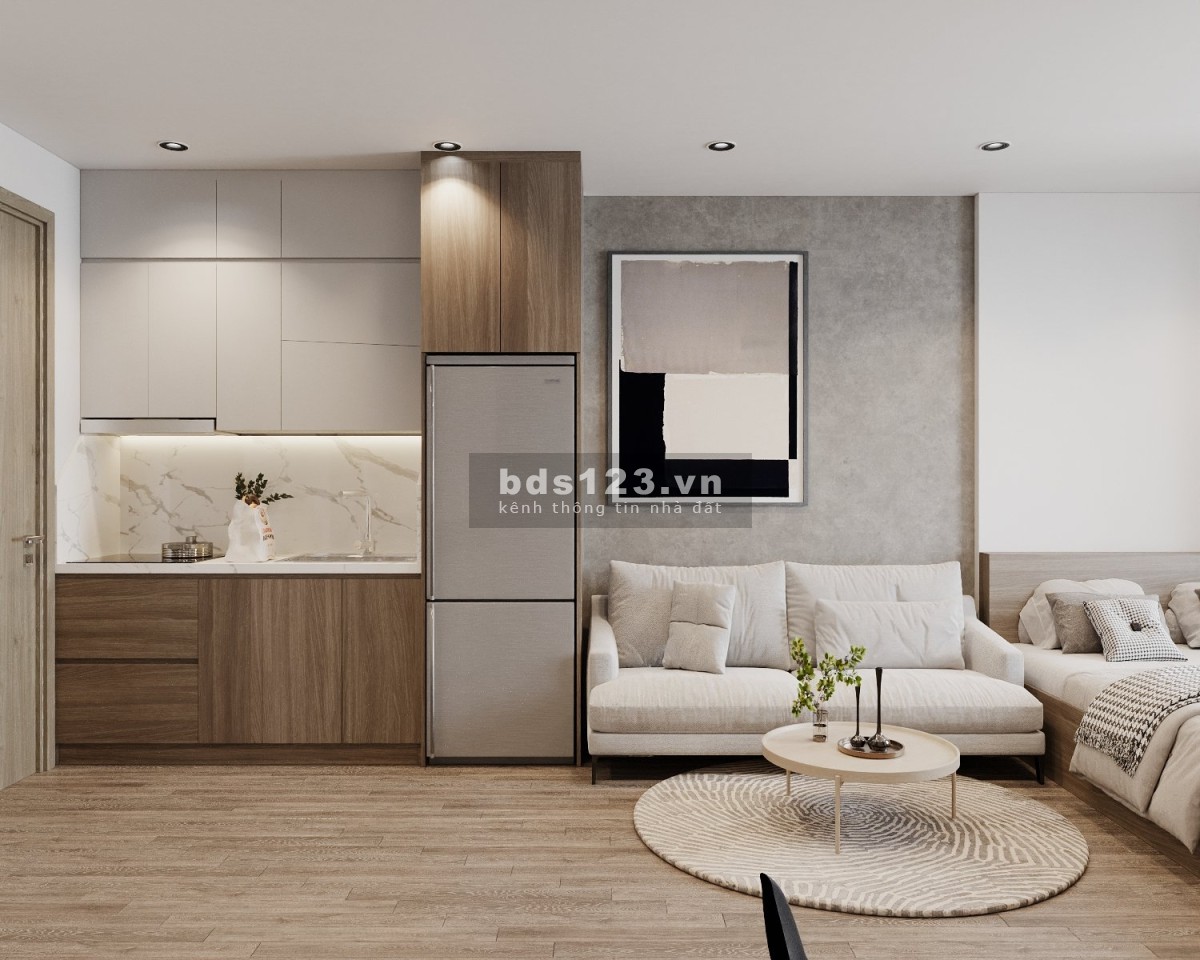 Cho thuê căn hộ Vinhomes Smart City căn 1pn+ nội thất full đồ, view thoáng