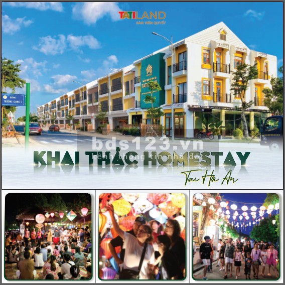 Bán biệt thự trả trước 799tr nhận ngay nhà phố 3 tầng mặt sông Hội An giá thuê hấp dẫn 300 tr/năm