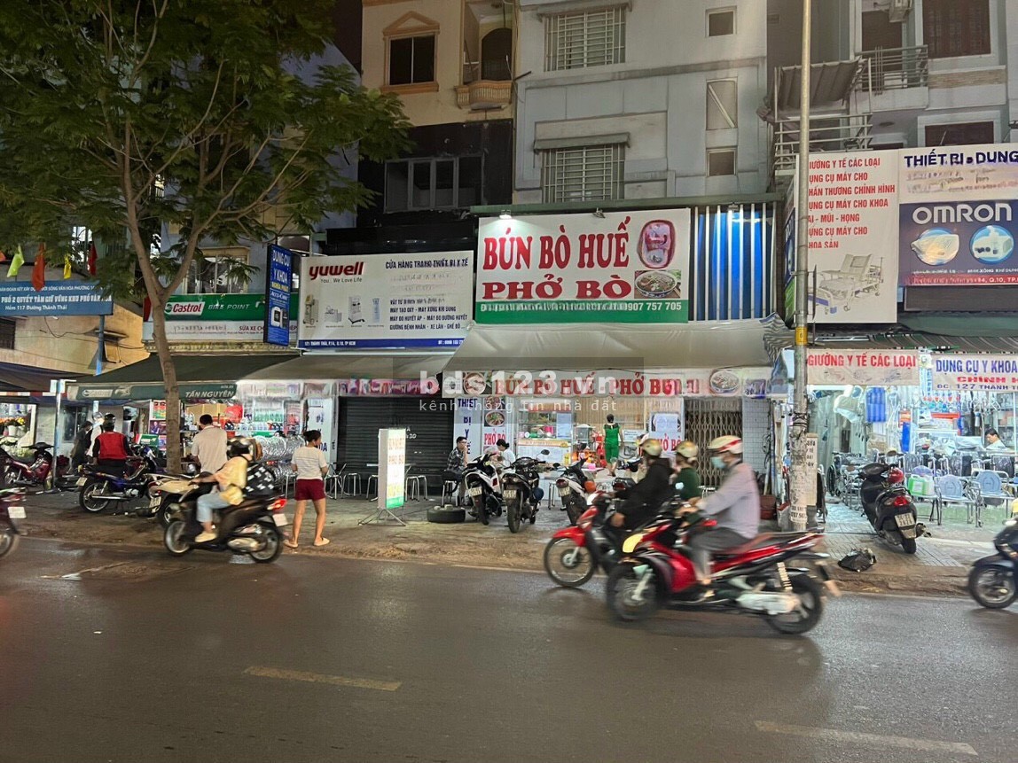 Cho thuê mặt bằng mặt tiền đường Thành Thái, Quận 10, khu sinh viên đông đúc