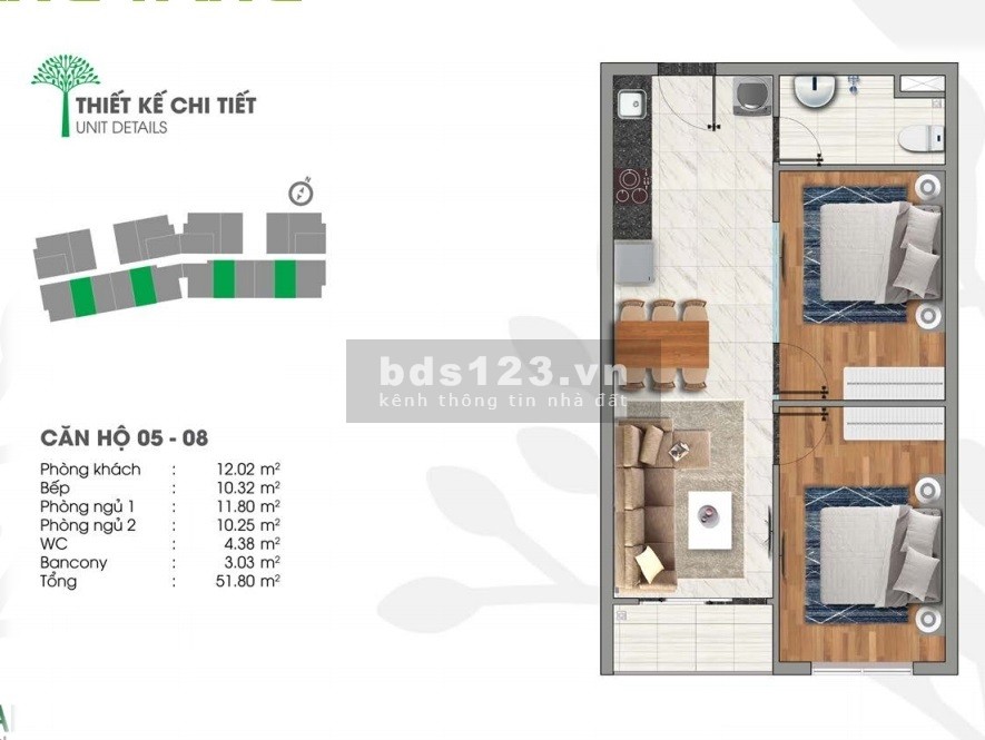 bán căn hộ 2pn ngay trung tâm lái thiêu gần cầu phú long nhận nhà ở ngay