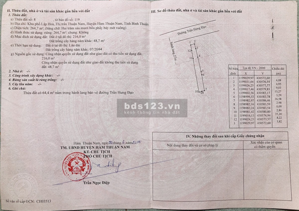Bán gấp nhà C4 chính chủ, sổ sẵn, chỉ hơn 20tr/m2, nằm mặt tiền QL1A, thị trấn Thuận Nam Bình Thuận.