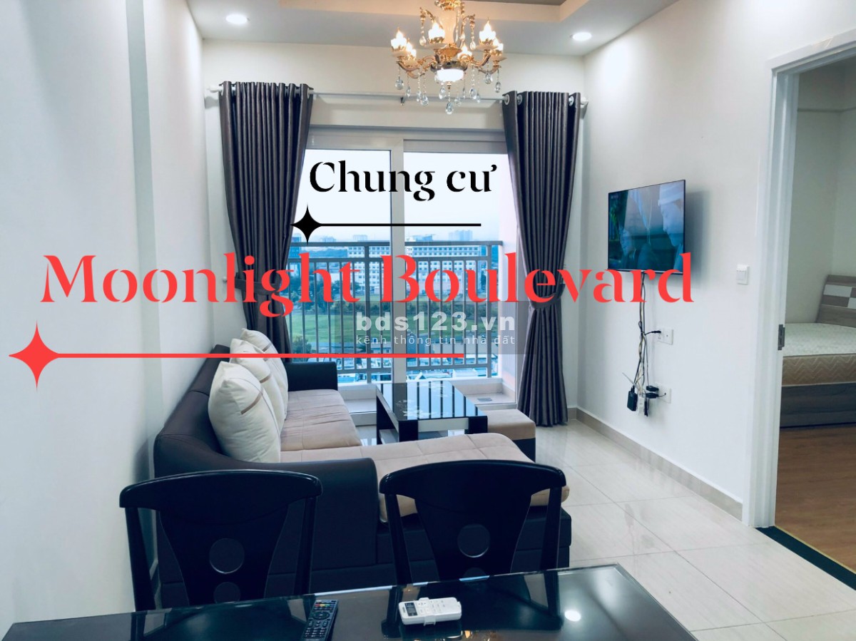 Cho thuê nhanh Moonlight Boulevard 2pn 1wc có giường + tủ quần áo 8 triệu. Lh: 0938308438.