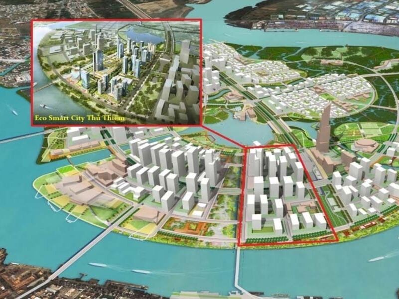 Eco Smart City có vị trí trung tâm phát triển thành phố