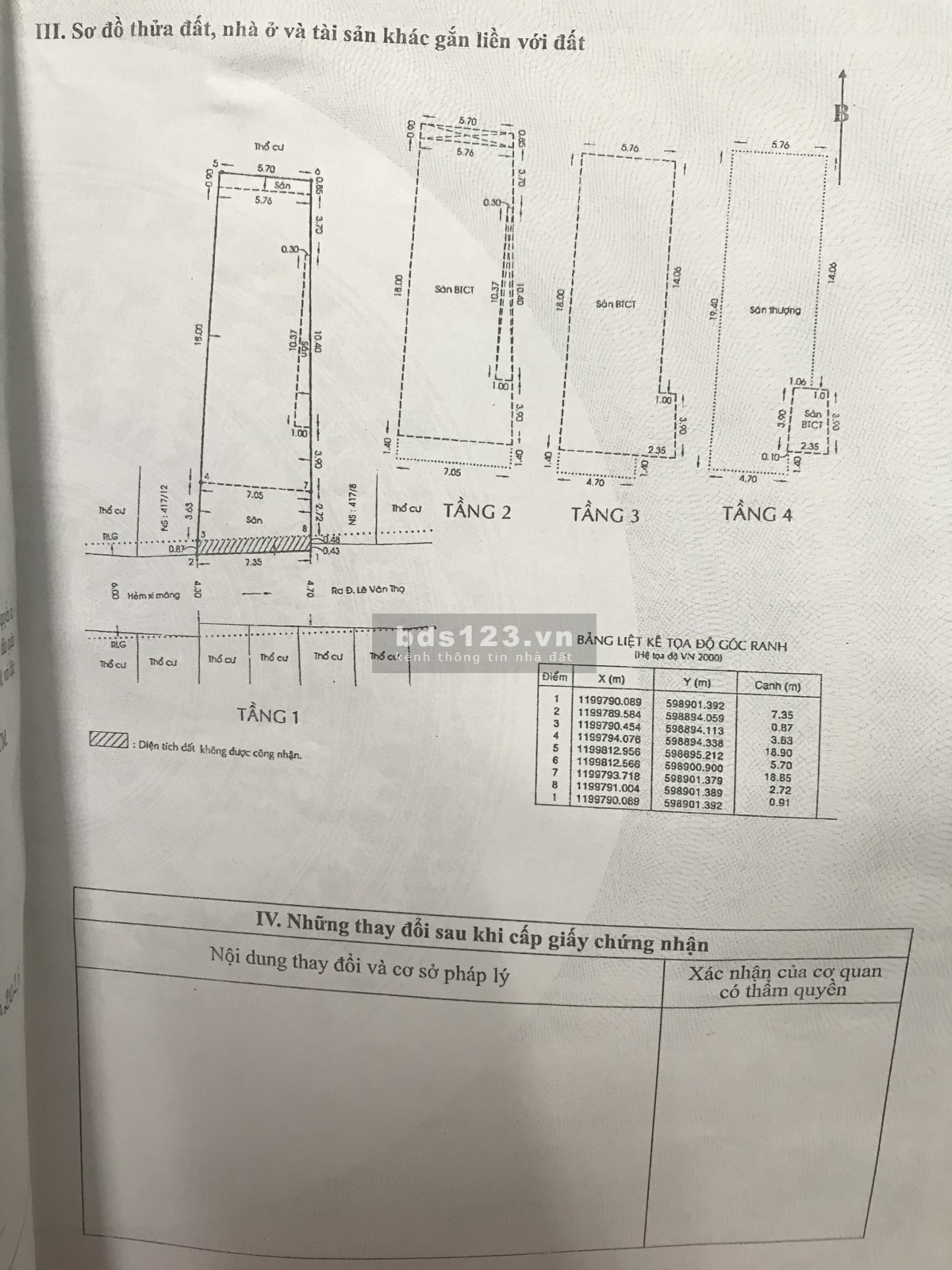 Bán nhà riêng 1 xẹt ngắn hẻm 417 lê văn thọ 142, 8m2 cách mặt tiền đường 50m