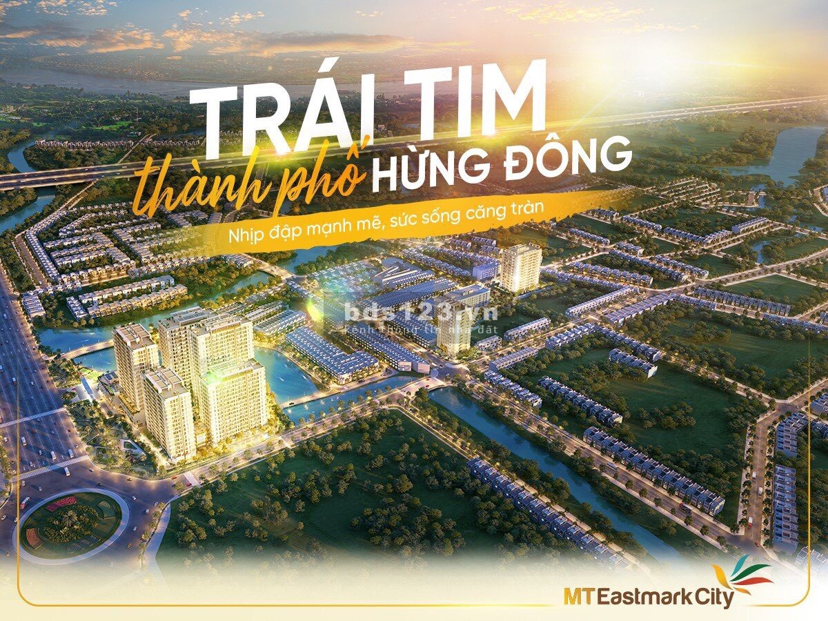 Hổ trợ lãi suất 0% đến quý 4/2024, bán căn hộ MT Eastmark chỉ 530 triệu, DT 63m²