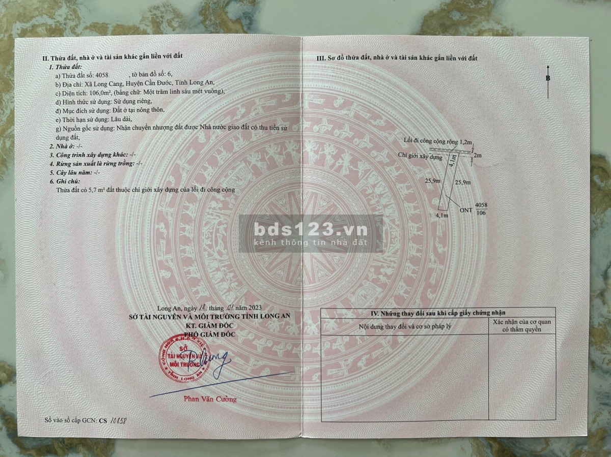 Bán đất 2 nền đường Đinh Đức Thiện, 100m2 giá chỉ 750tr, sổ sẵn, mua bán sang tên ngay