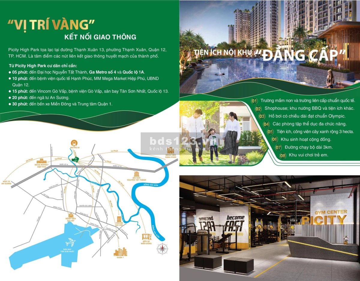 Bán căn hộ chung cư đáng sống nhất quận 12, PiCity High Park
