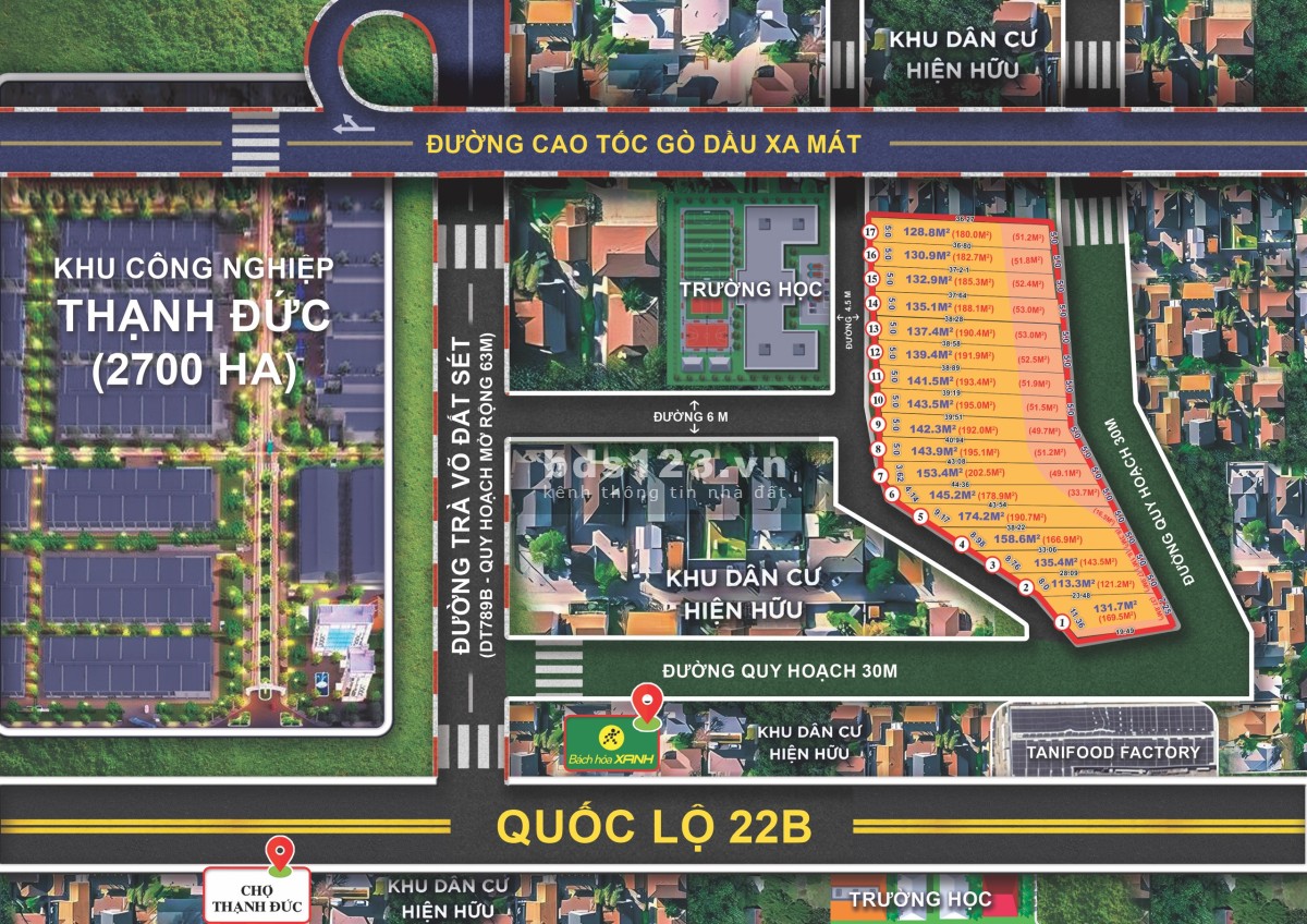 Bán đất rẻ Tây Ninh, Đất nền giá rẻ 750Tr 190m2 2 mặt tiền ( 6M ; 30M )