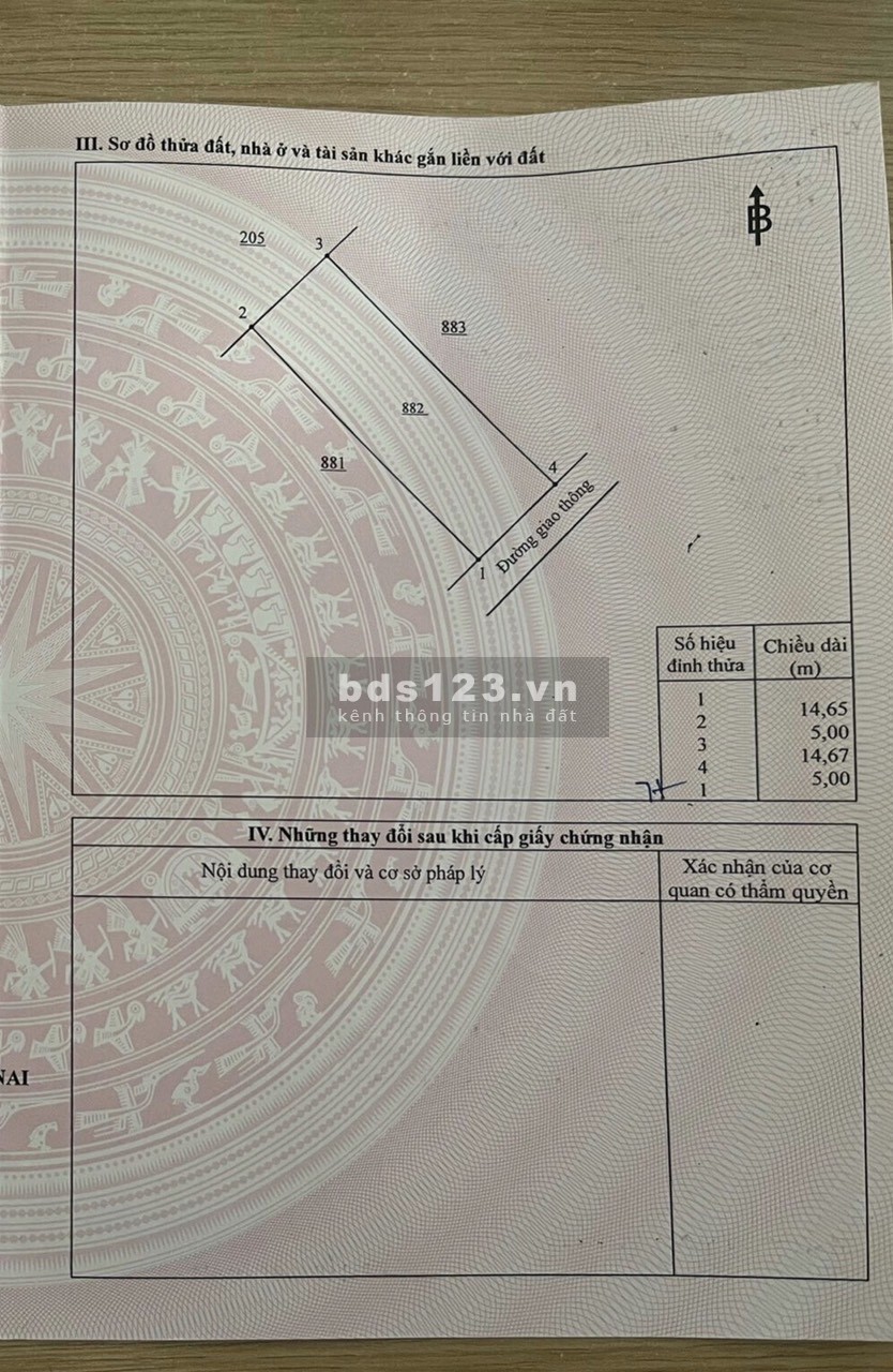Chính chủ cần bán lô đất ngay tại TP Long Khánh liên hệ ngay số 0778963222