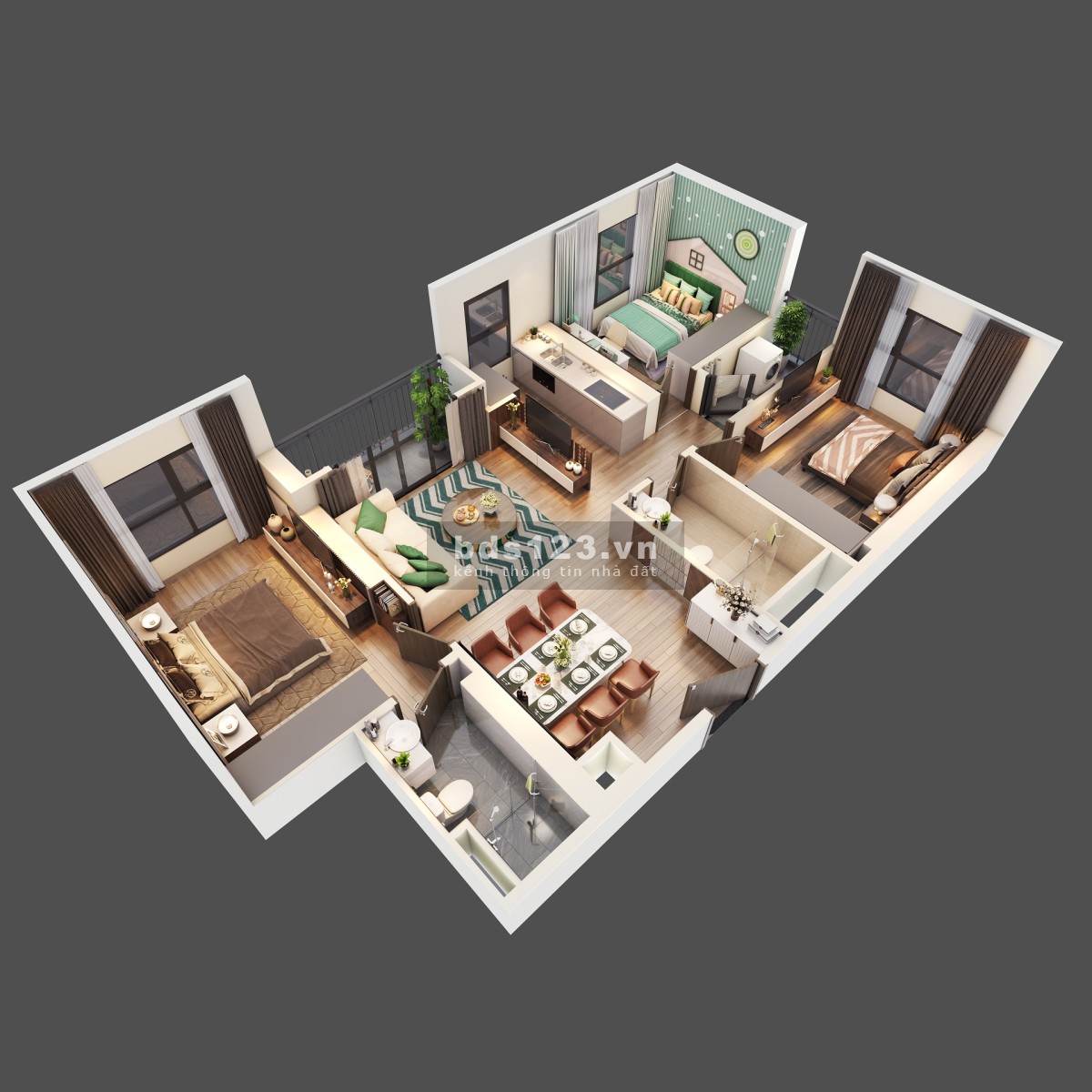 Bán căn hộ 3PN 90m tầng 20 GS1 view bể bơi đỉnh tại Vinhomes SMart CIty giá 3,9 tỷ