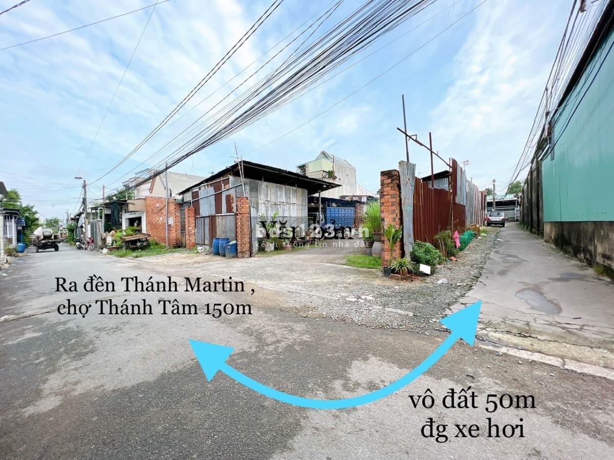 Bán lô đất sổ riêng gần đền thánh martin, chợ Thánh Tâm, phường Tân Hoà Biên Hoà