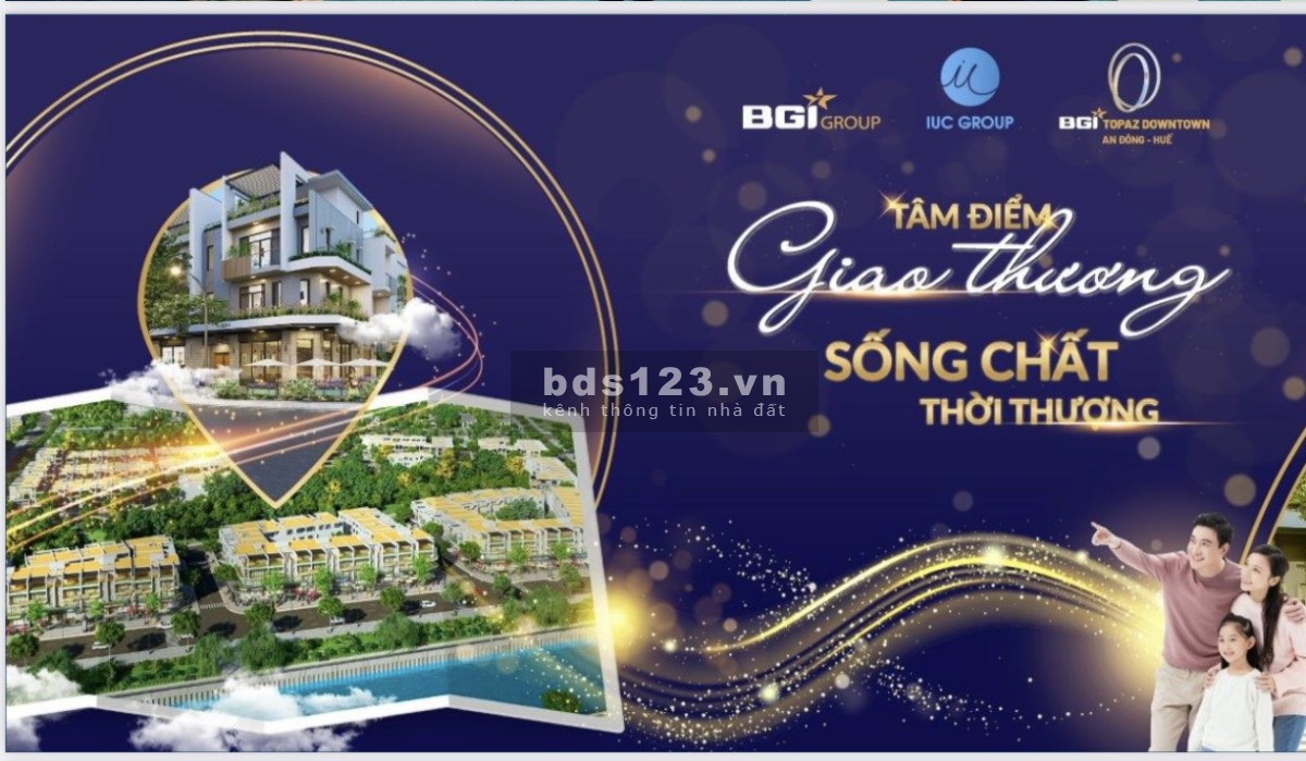 Bán biệt thự trung tâm khu A An Vân Dương, khu kinh doanh mới của thành phố Huế