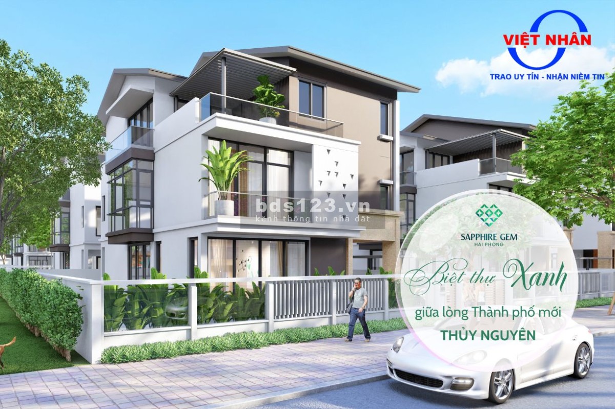 Bán biệt thự đơn lập vườn 331m2 Sapphire Gem. Vị trí kim cương - Xứng tầm thượng lưu. Giá 45tr/1m2