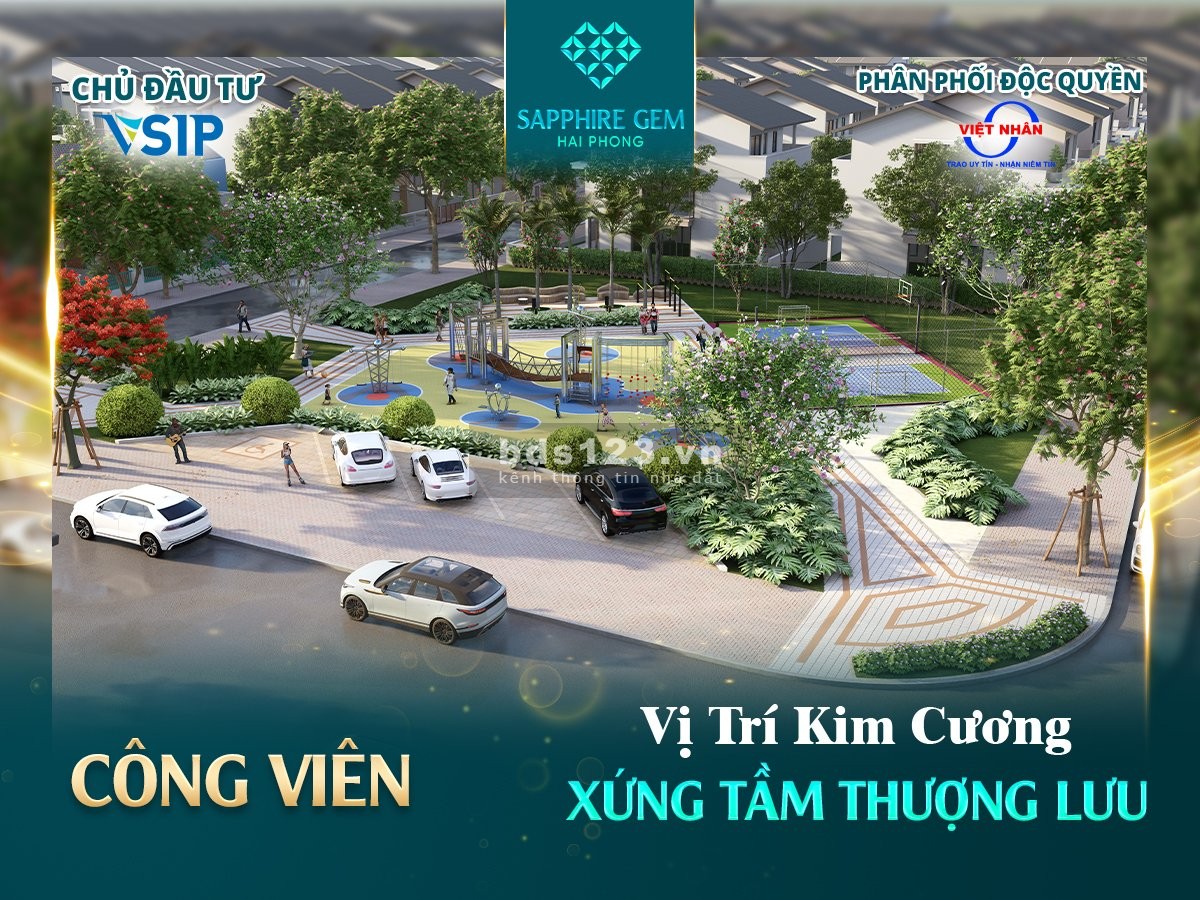 Bán biệt thự đơn lập vườn 331m2 Sapphire Gem. Vị trí kim cương - Xứng tầm thượng lưu. Giá 45tr/1m2