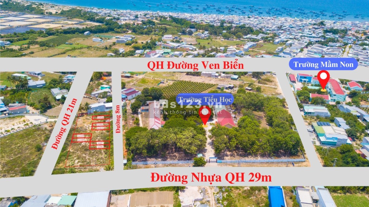 Cần bán lô đất gần cao tốc Phan Thiết - Vĩnh Hảo, liền kề cảng biển Vĩnh Tân.