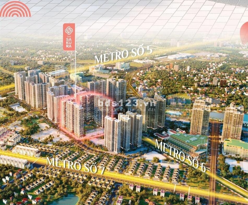 Bán căn hộ góc Sakura5 Vinsmart, 3 ngủ 2 WC 82m2 view thoáng giá 3,5 tỷ