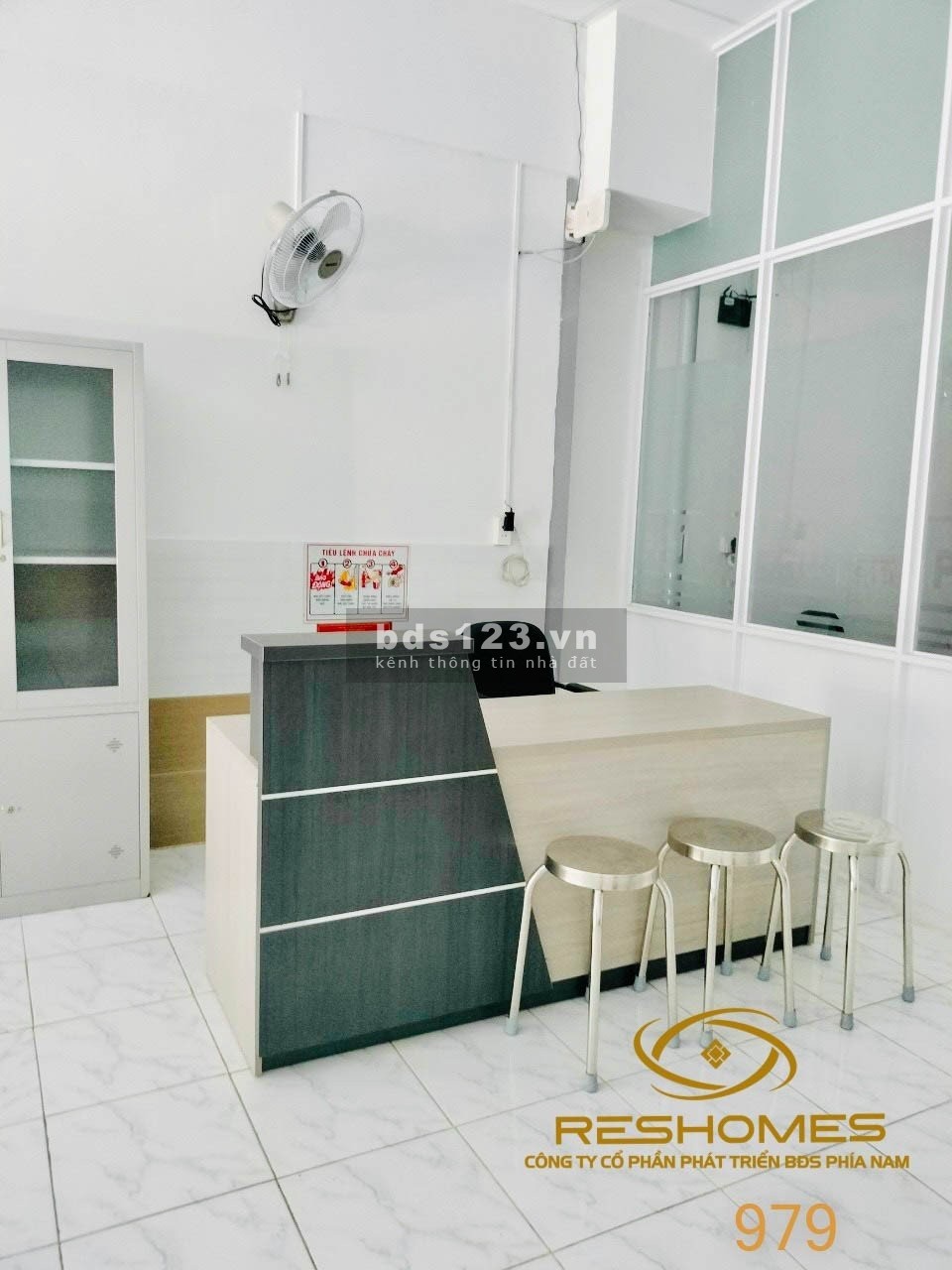Cho thuê mặt bằng trống thông suốt Võ Thị Sáu, ngang 8m, cửa cuốn tự động