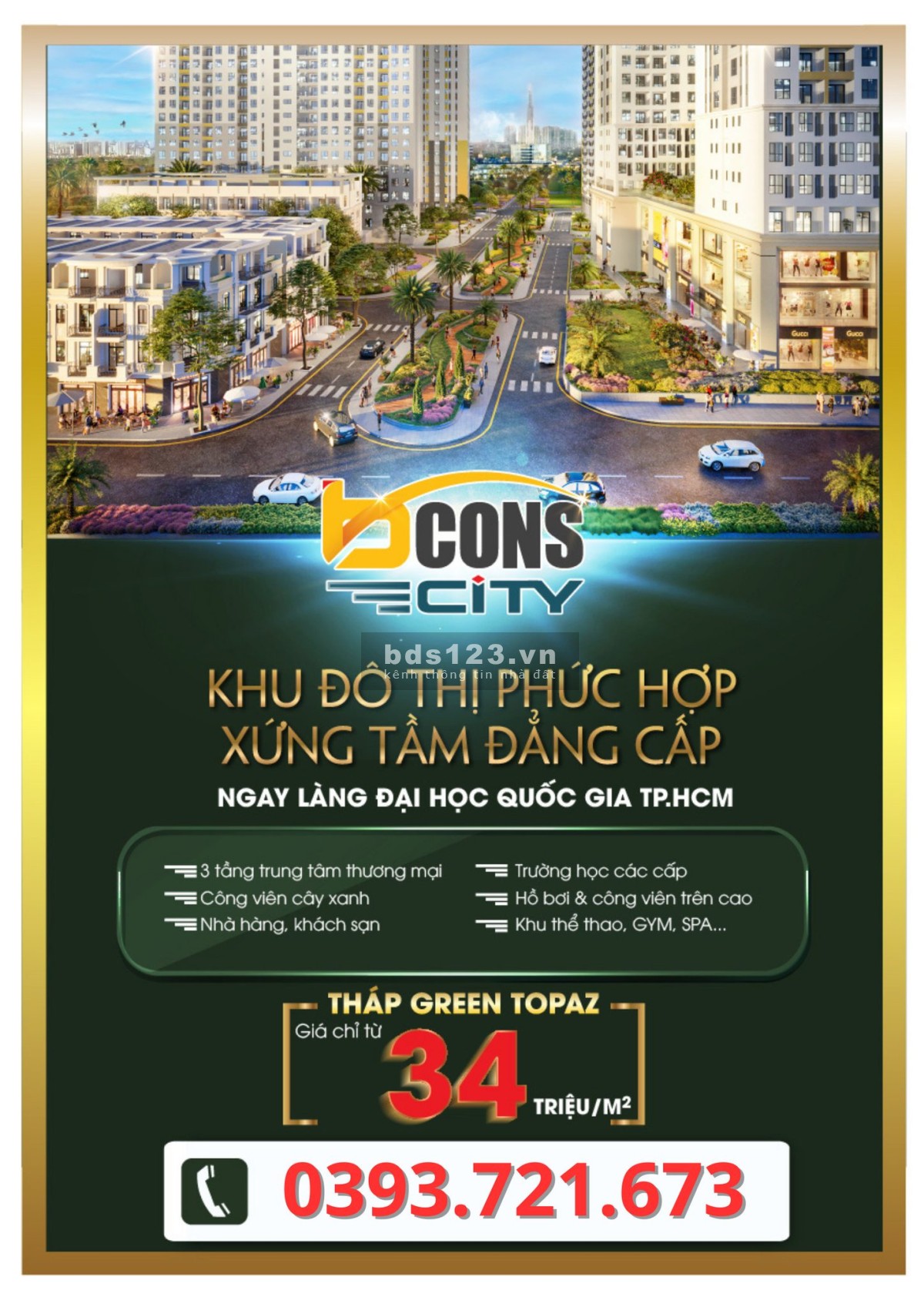 Bán căn hộ BCONS tại Dĩ An giá tốt nhất tháng 3 liên hệ em để có được chiết khấu tốt