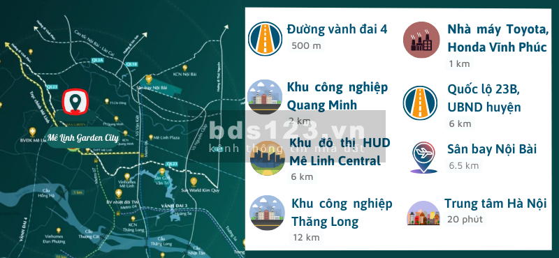 Bán căn hộ ở Hà Nội giá chỉ 15 triệu/m², Khu đô thị Kim Hoa Mê Linh Garden City