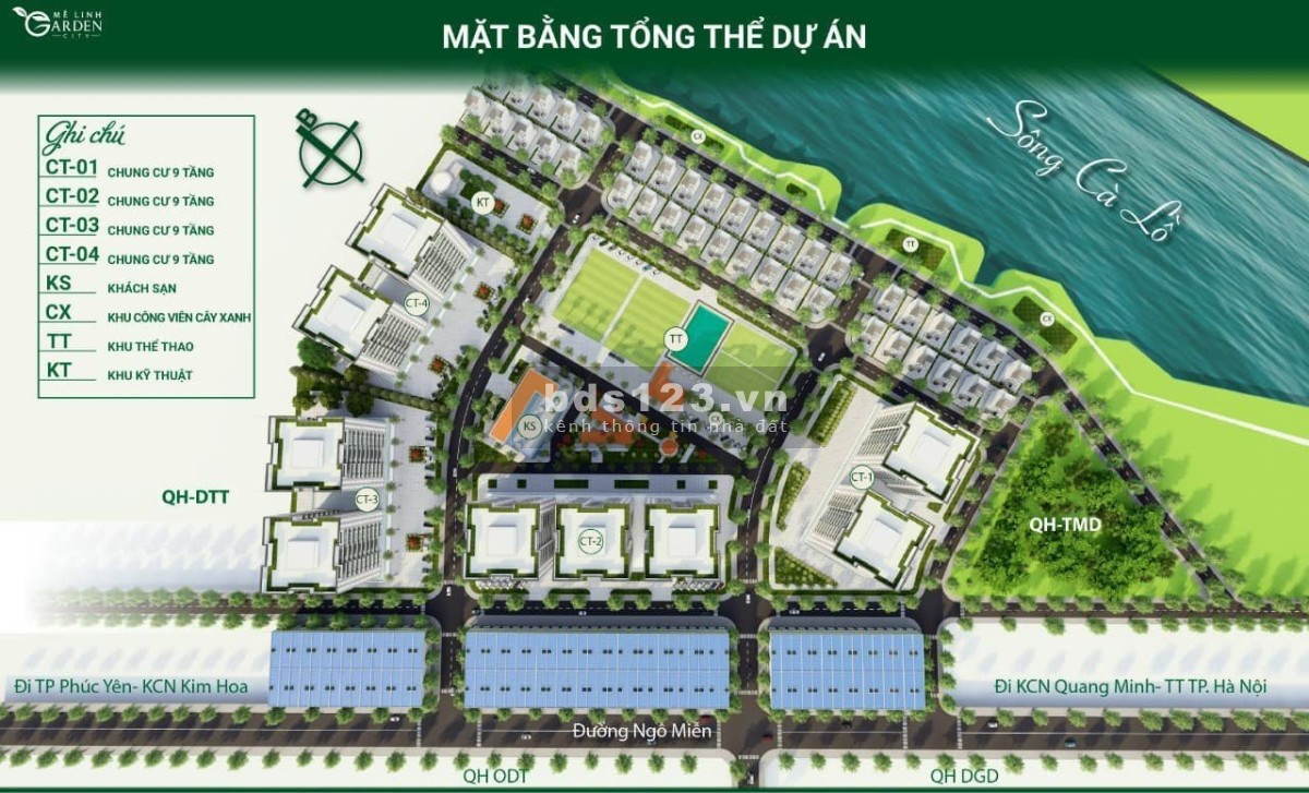 Bán căn hộ ở Hà Nội giá chỉ 15 triệu/m², Khu đô thị Kim Hoa Mê Linh Garden City