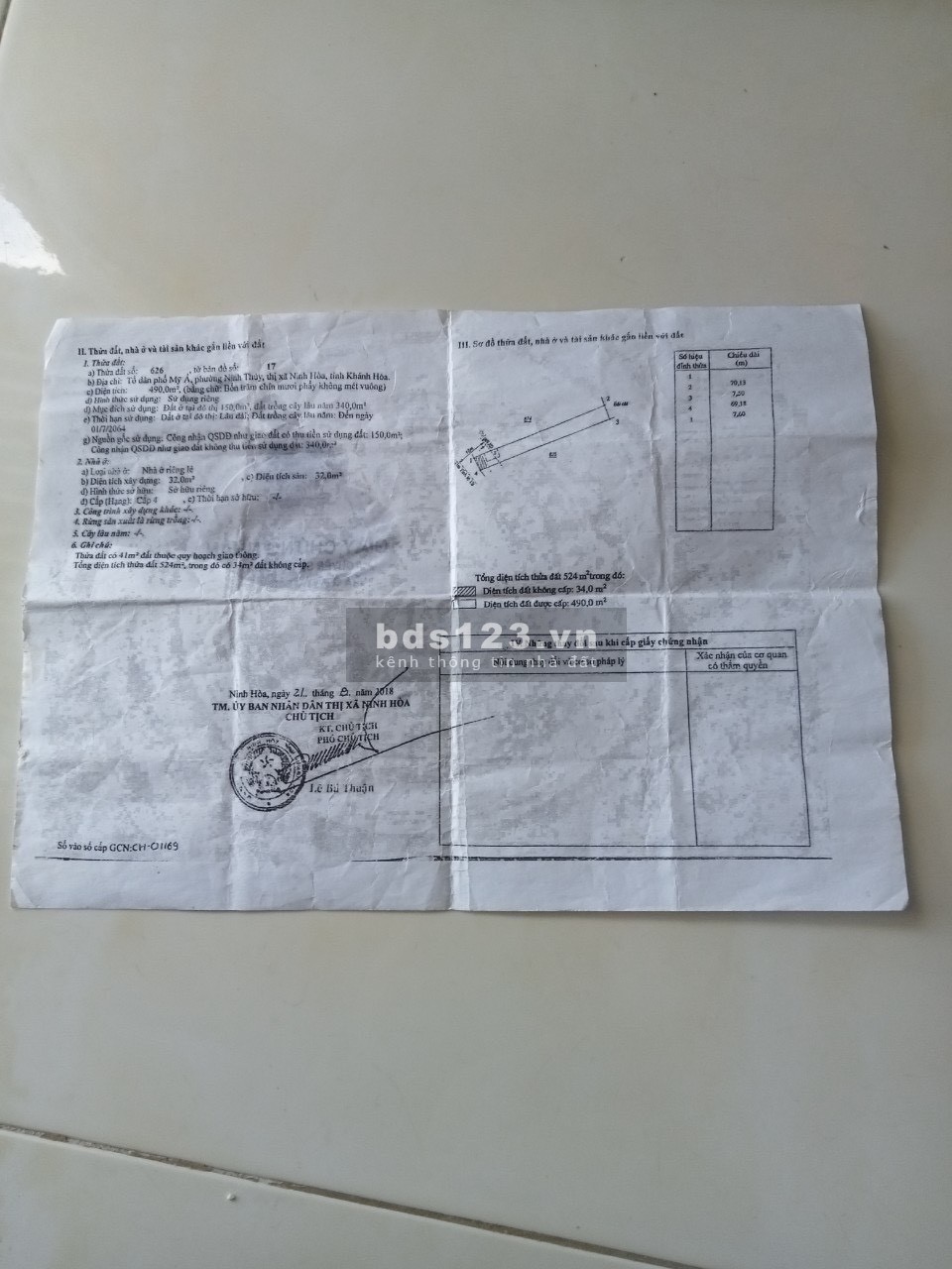 Cân tiền bán đất cắt lỗ mảnh đất tại khu kinh tế Vân Phong Khánh Hòa