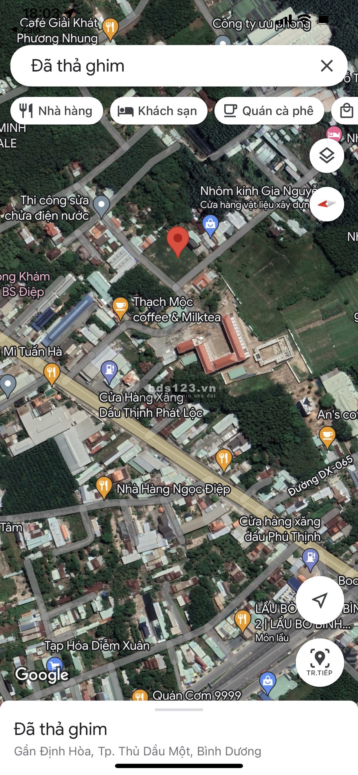 Cần bán gấp lô đất mặt bằng kinh doanh đối diện trường tiểu học Định Hoà