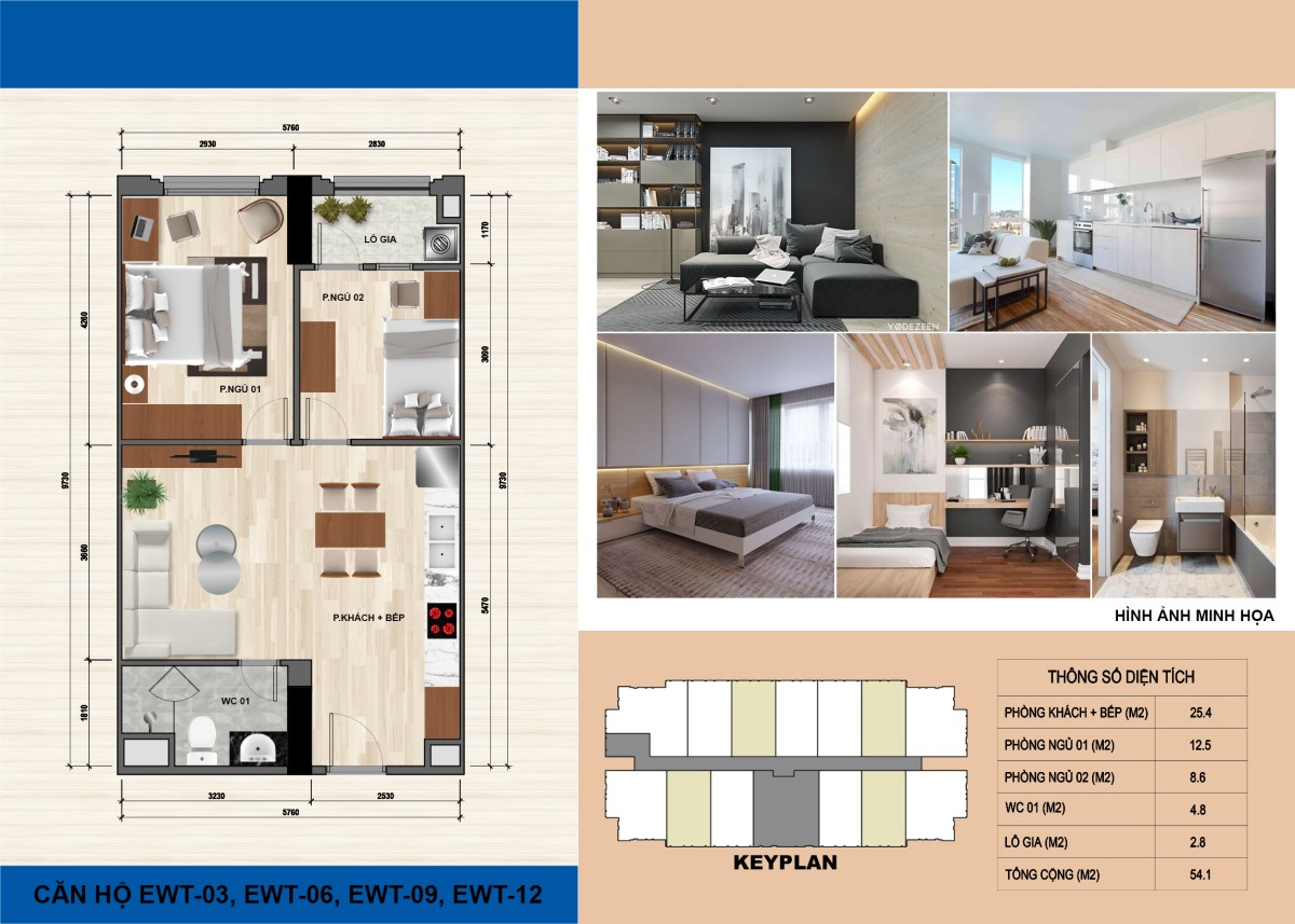 Chủ nhà bán gấp căn hộ 2 pn chung cư Eurowindow trong tháng 3